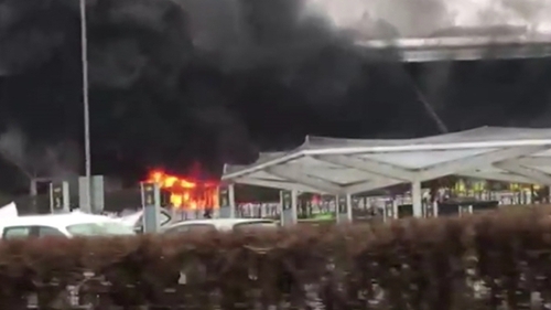 Fire forces London airport to cancel all Friday night departures