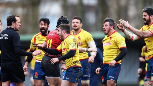 Five Spain players banned for referee confrontation after Belgium defeat