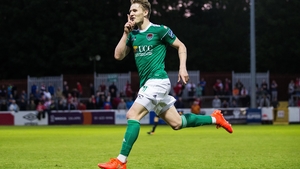 Kieran Sadlier celebrates his second goal for Cork Kieran Sadlier celebrates his second goal for Cork
