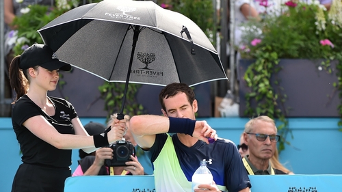 Andy Murray had a visible limp at Queen's Andy Murray had a visible limp at Queen's