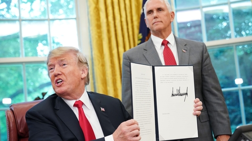 Trump reverses on family separations