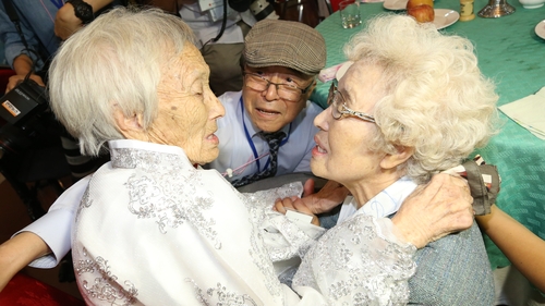 Korean families separated by war reunite after 65 years
