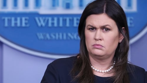 Sarah Sanders said merely that Washington