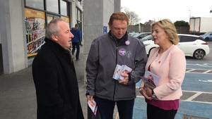 Liadh Ní Riada canvassing in Galway Liadh Ní Riada canvassing in Galway
