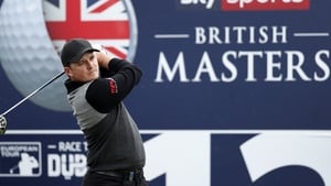 Eddie Pepperell hit a hole-in-one to grab a share of the British Masters lead Eddie Pepperell hit a hole-in-one to grab a share of the British Masters lead
