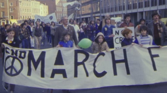 'March For Survival' CND protest, Dublin (1983)
