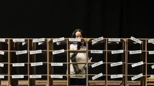 Counting the votes at the RDS in Dublin after the 2016 general election. Photo: Leon Neal/AFP Getty Images Counting the votes at the RDS in Dublin after the 2016 general election. Photo: Leon Neal/AFP Getty Images