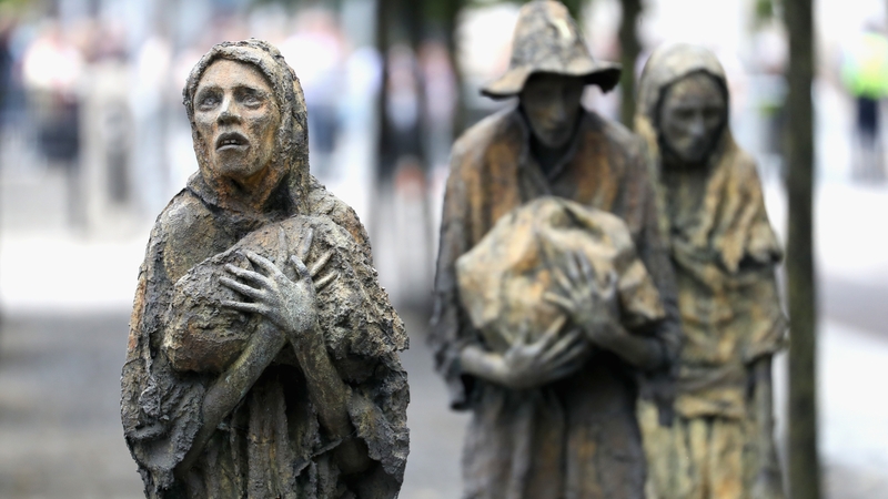 The National Famine Memorial in Dublin
