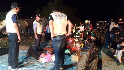 Seventeen killed and 101 injured in Taiwan train derailment Seventeen killed and 101 injured in Taiwan train derailment