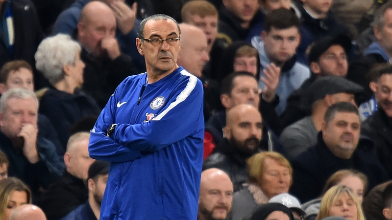 Maurizio Sarri says Chelsea remain a step behind Manchester City and Liverpool