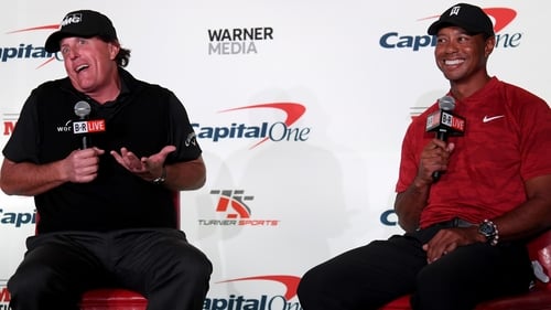 Tiger, Phil lay down $200K bet on opening hole of 'The Match' Tiger, Phil lay down $200K bet on opening hole of 'The Match'