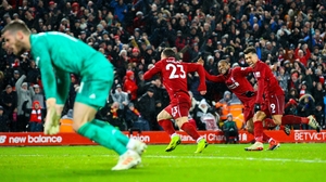Xherdan Shaqiri celebrates scoring against Manchester United Xherdan Shaqiri celebrates scoring against Manchester United