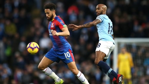 Watch Andros Towsend score goal of the city against Man City Watch Andros Towsend score goal of the city against Man City