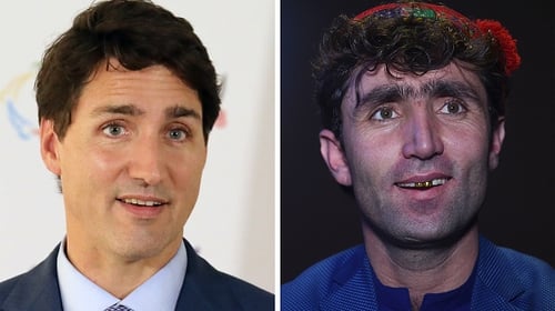 Afghan singer finds fame as Justin Trudeau double
