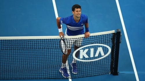 Novak Djokovic reacts to setting up Australian Open final rematch with Tsonga Novak Djokovic reacts to setting up Australian Open final rematch with Tsonga