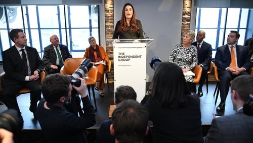 Luciana Berger made the announcement that seven Labour MPs were resigning Luciana Berger made the announcement that seven Labour MPs were resigning