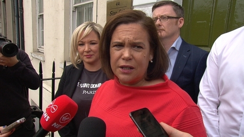 Mary Lou McDonald said she is "determined" that Sinn Féin moves forward in a positive way following the recent elections Mary Lou McDonald said she is "determined" that Sinn Féin moves forward in a positive way following the recent elections