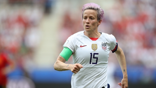 Trump tells Rapinoe not to 'disrespect' country Trump tells Rapinoe not to 'disrespect' country