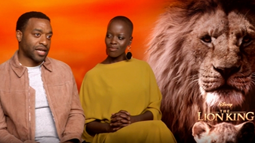 Chiwetel Ejiofor and Florence Kasumba Chiwetel Ejiofor and Florence Kasumba