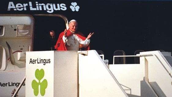 Pope John Paul II at Dublin Airport (1979)