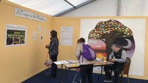 Visitors at the National Ploughing Championships voting for their favourite prayer Visitors at the National Ploughing Championships voting for their favourite prayer