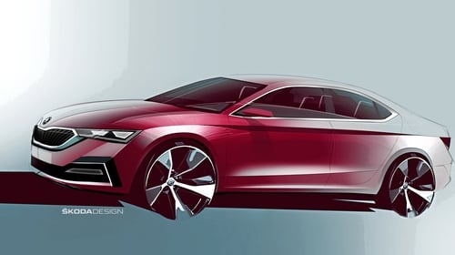 First images of Skoda's new Octavia - due here next year. First images of Skoda's new Octavia - due here next year.