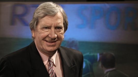 Tom McGurk at launch of RTÉ Sport's Six Nations coverage (2010). 3039/029