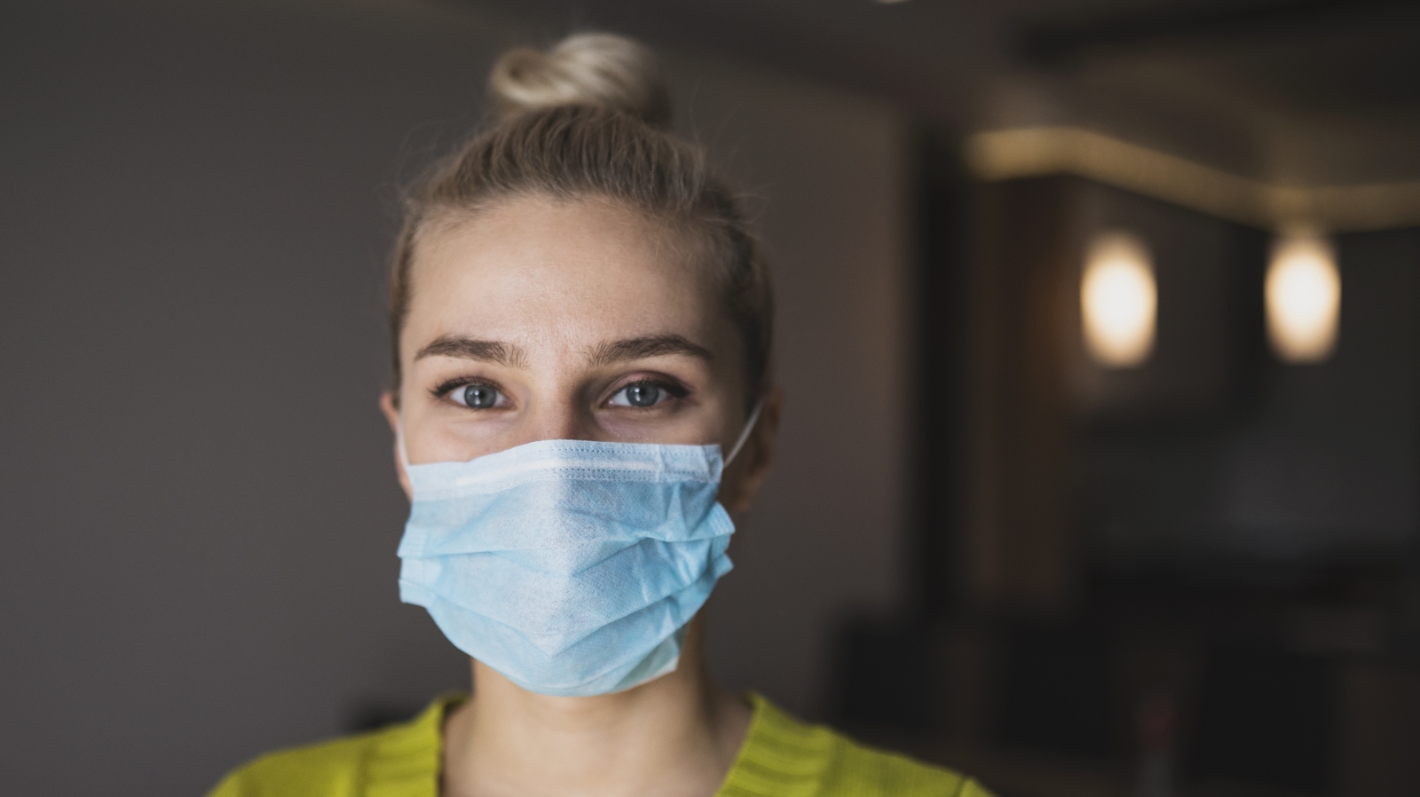 Teen Girls Wearing Surgical Masks