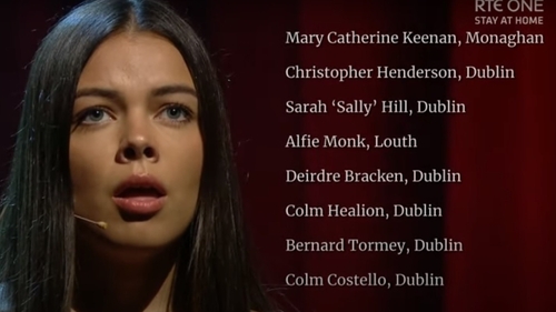Sibéal Ní Chasaide performs 'Mise Éire' on The Late Late Show Sibéal Ní Chasaide performs 'Mise Éire' on The Late Late Show