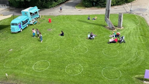 Social distancing circles roundly praised at IMMA Social distancing circles roundly praised at IMMA