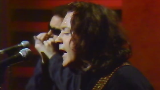 Mark Felton and Rory Gallagher in 1988.