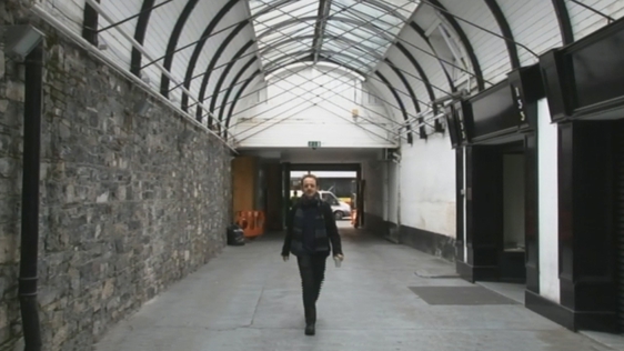 Darragh Doyle gets away from it all in a car park tunnel in Dublin's Capel Street, 2013.