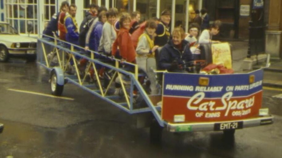 Charity Pedal Push from Clare to Dublin, 1983