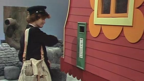 Aonghus McAnally plays the Seventh Postman on Wanderly Wagon, 1978
