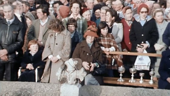 Mass is held at Saint Boden's Well in County Wicklow, 1978