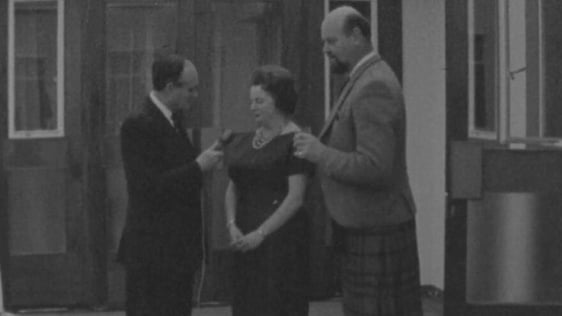 The Festival Press Officer Mrs May McCann and producer Patrick McClellan, 1963