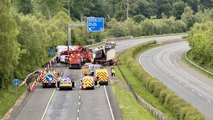 Section of M11 in Wicklow reopens after lorry turns over
