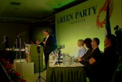 Green Party conference - Delgates meeting in Cork