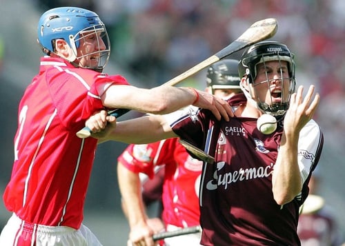 Cork's Pat Mulcahy and Galway's Niall Healy clash in today's final