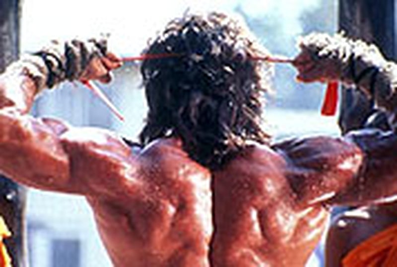 Stallone dons headband for Rambo 4