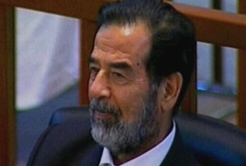 Saddam Hussein - Facing death sentence
