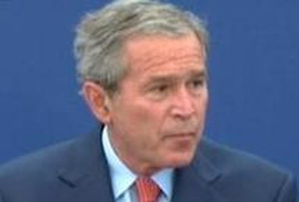 George W Bush - Syria must respect Lebanese sovereignty