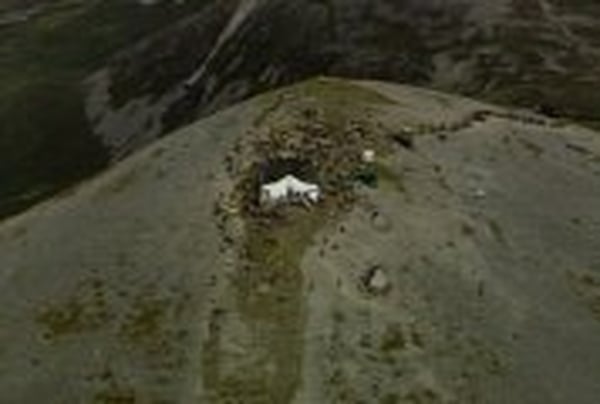 Croagh Patrick - Estimated 20,000 people made pilgrimage