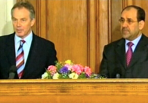 Blair and Maliki - Press conference in Baghdad