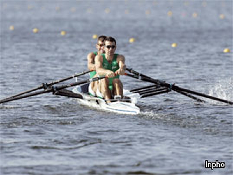 Irish rowers in action in Poznan