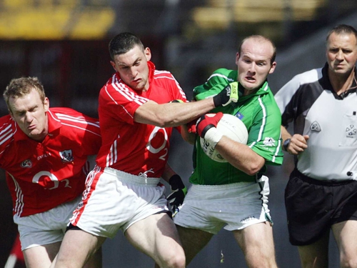 Limerick's James Ryan and Cork's Noel O'Leary