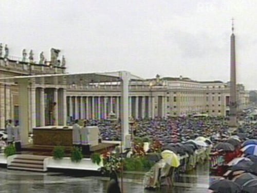 Rome - Rain drenched St Peter's Square