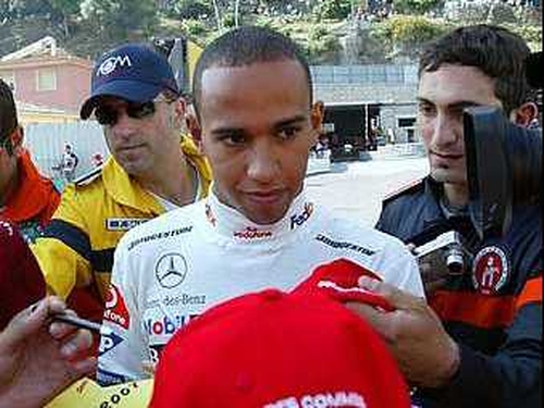 Security was stepped up to a new high for testing at the Circuit de Catalunya today as organisers sought to avoid a repeat of the racial abuse suffered by Lewis Hamilton earlier this month