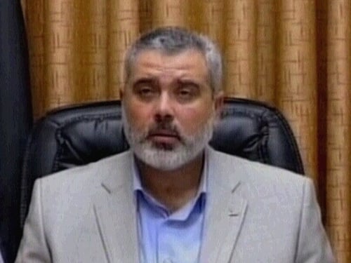 Ismail Haniyeh - Missile strikes police post near house
