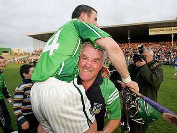 Limerick manager Richie Bennis, seen here celebrating last week's draw in Semple